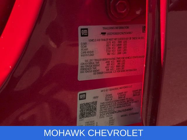 Used 2022 Chevrolet Silverado 1500 Custom AWD/4WD image 34
