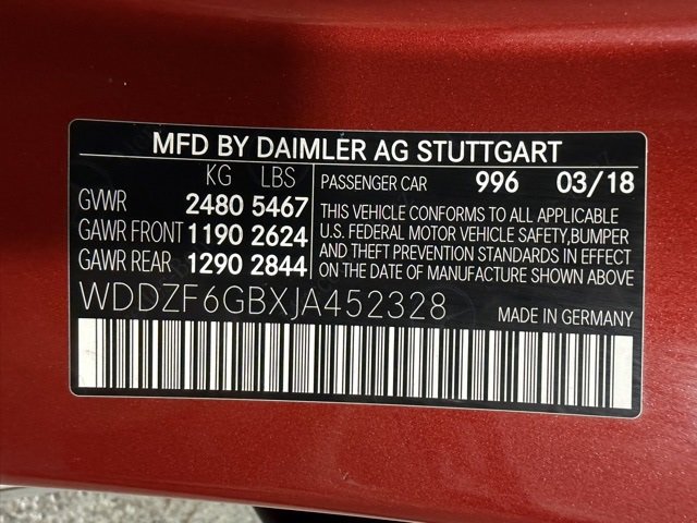 Used 2018 Mercedes-Benz E 400 4MATIC Sedan w/ Premium 3 Package (Q03) image 31