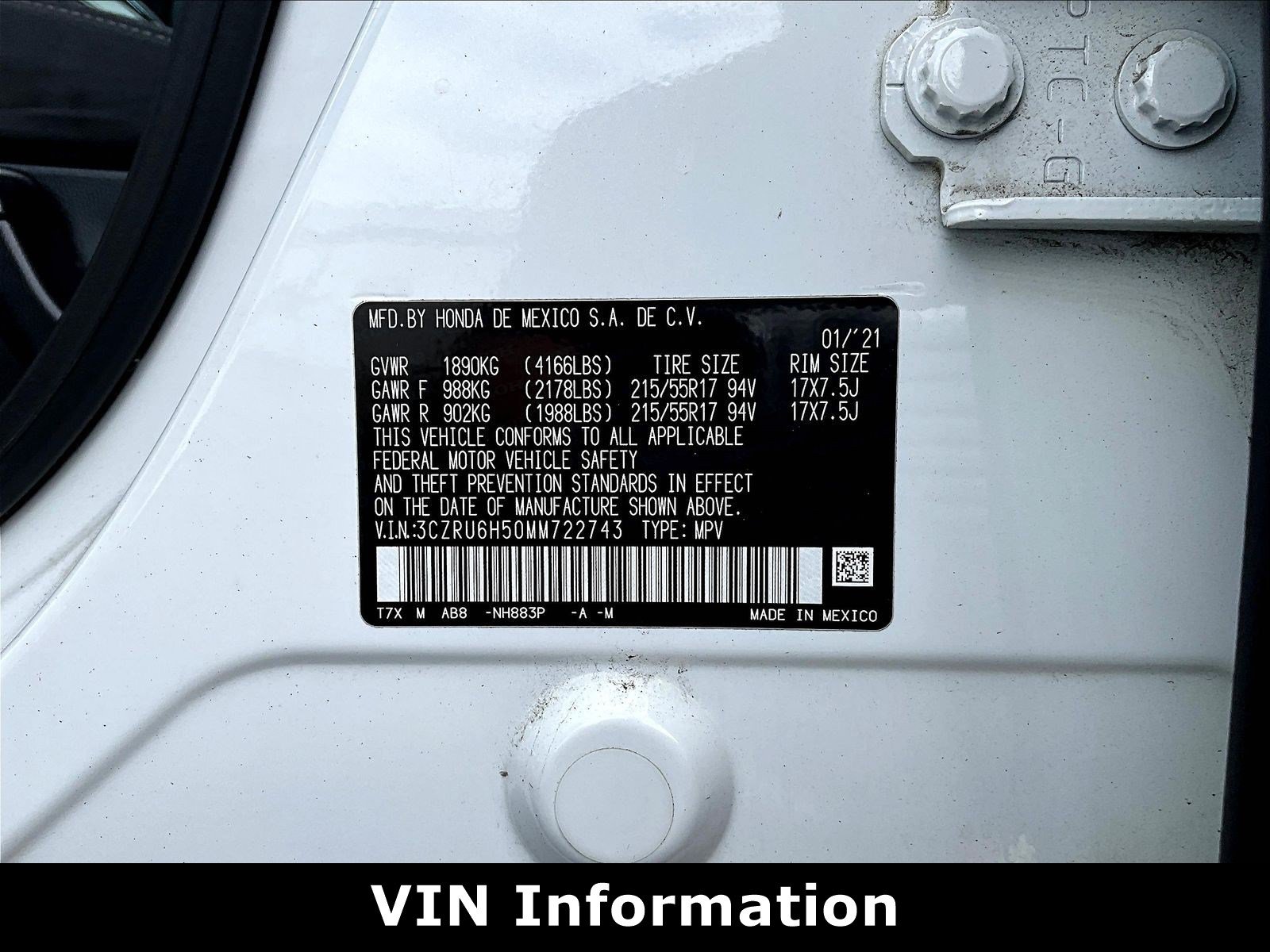 Used 2021 Honda HR-V EX image 4