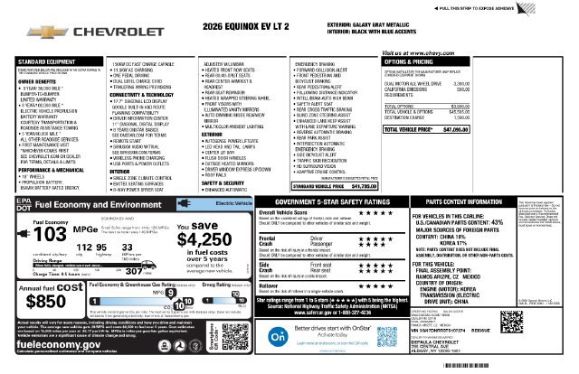 New 2026 Chevrolet Equinox EV LT AWD/4WD image 2