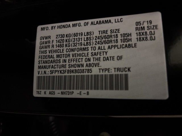 Used 2019 Honda Ridgeline Black Edition image 13