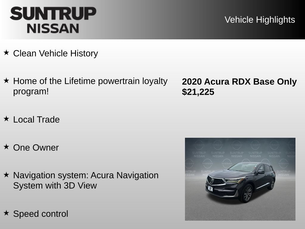 Used 2020 Acura RDX w/ Technology Package FWD image 7