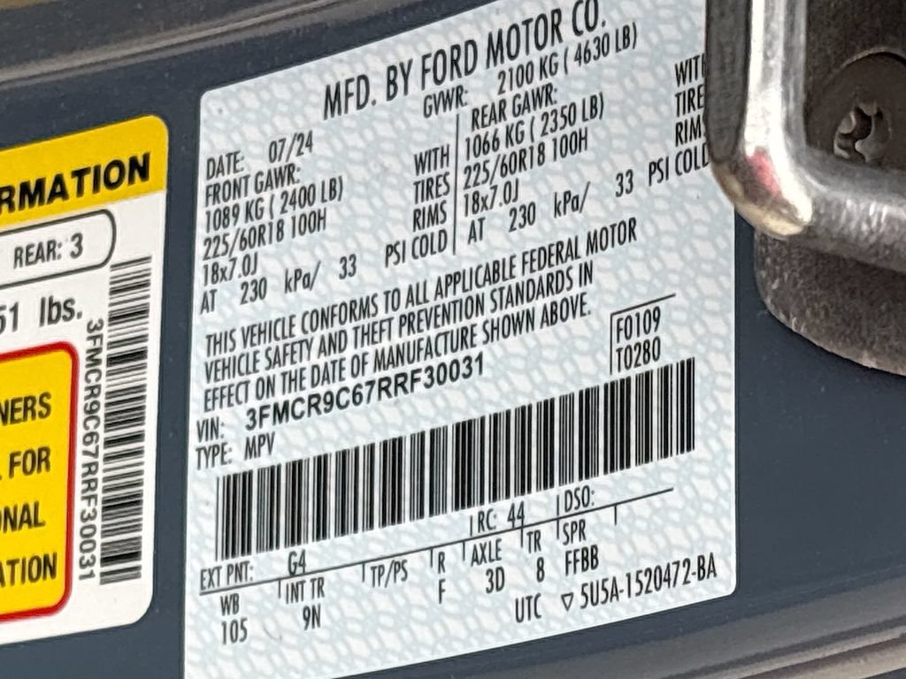 Used 2024 Ford Bronco Sport Outer Banks w/ Tech Package AWD/4WD image 33