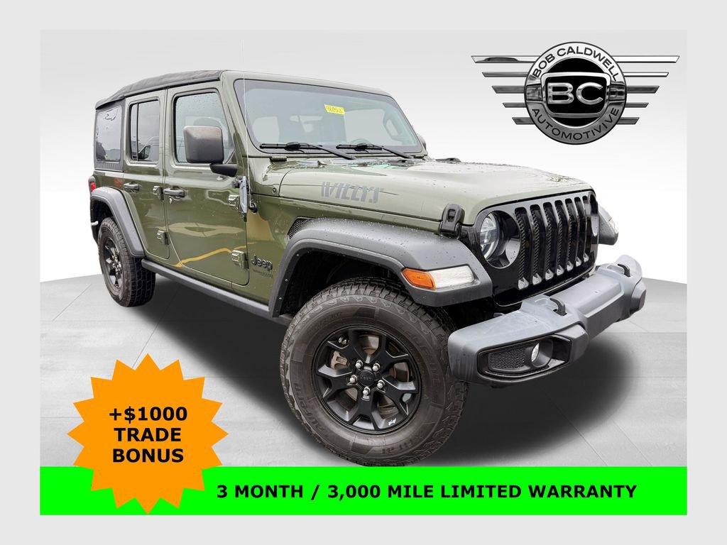 Used 2021 Jeep Wrangler Unlimited Willys