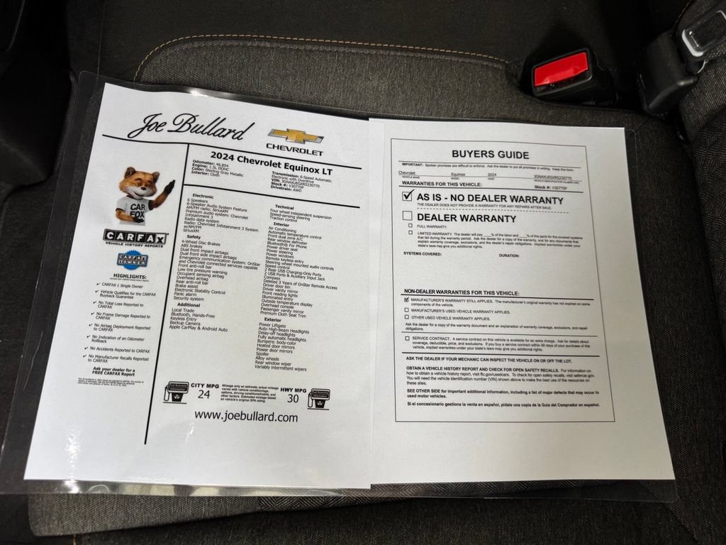 Used 2024 Chevrolet Equinox LT AWD/4WD image 38