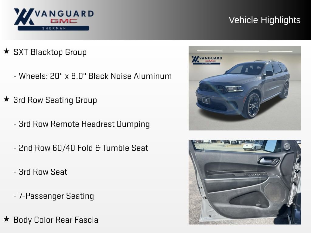 Used 2024 Dodge Durango SXT w/ SXT Blacktop Group image 16