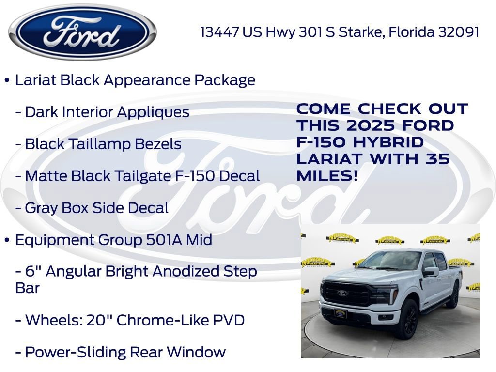 New 2025 Ford F150 Lariat w/ Equipment Group 501A Mid image 20