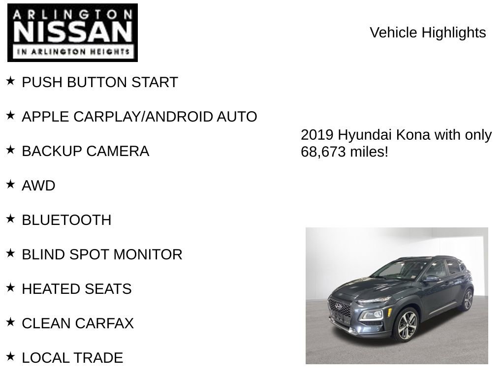 Used 2019 Hyundai Kona Limited FWD image 7