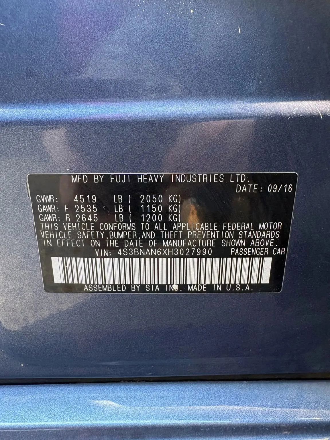 Used 2017 Subaru Legacy 2.5i Limited image 31