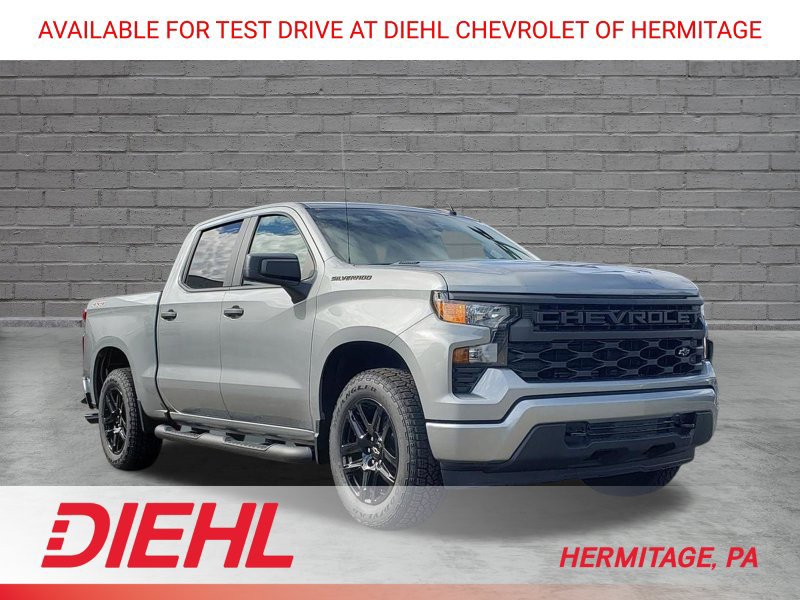 New 2026 Chevrolet Silverado 1500 Custom w/ Turbomax Blackout Package AWD/4WD image 1