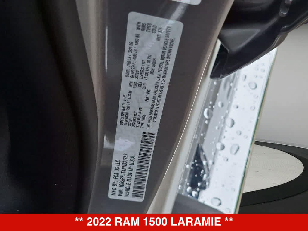 Used 2022 RAM 1500 Laramie AWD/4WD image 36