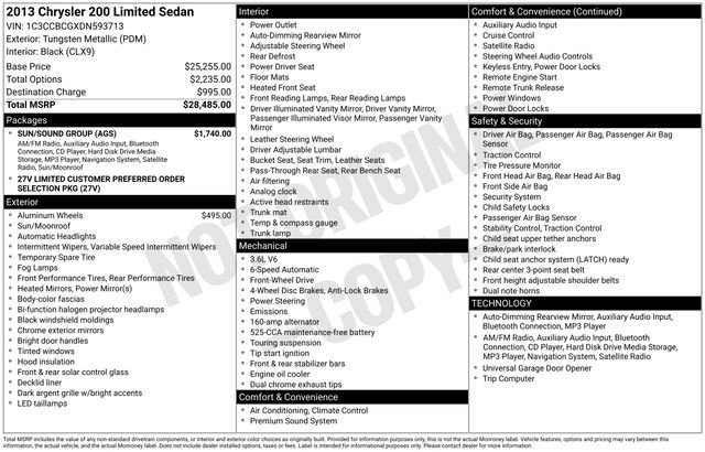 Used 2013 Chrysler 200 Limited w/ Sun/Sound Group image 6