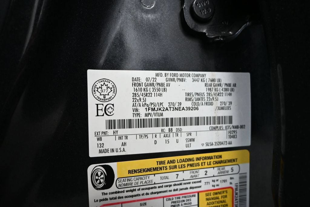 Used 2022 Ford Expedition Max Limited w/ Equipment Group 303A AWD/4WD image 57