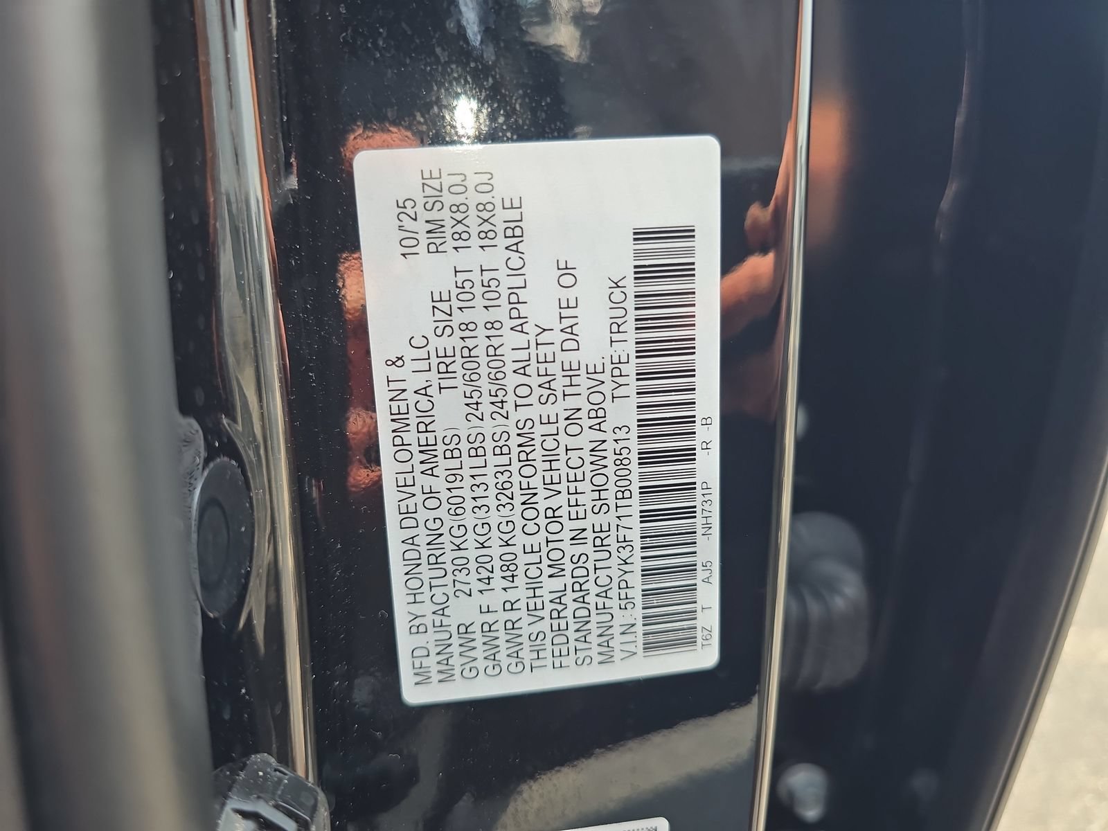 Certified 2026 Honda Ridgeline TrailSport image 32