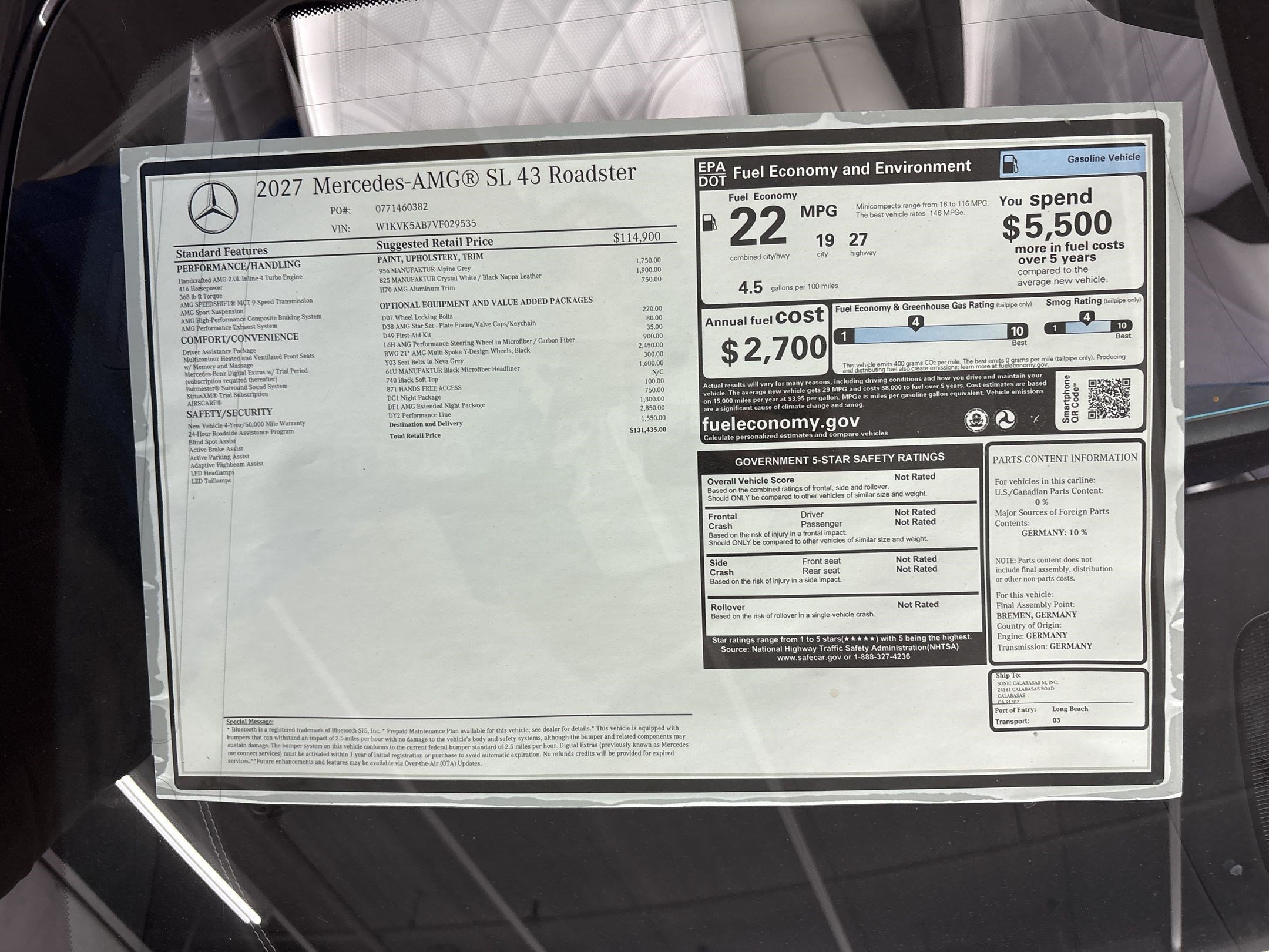 New 2027 Mercedes-Benz SL 43 AMG image 31