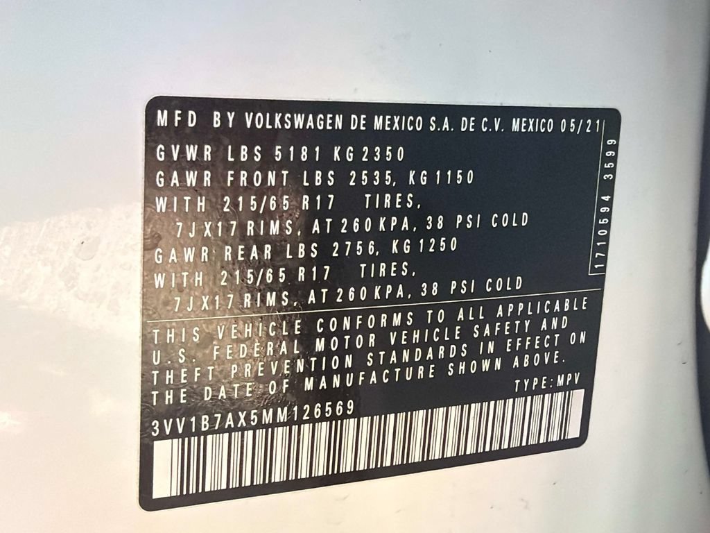 Used 2021 Volkswagen Tiguan S FWD image 33