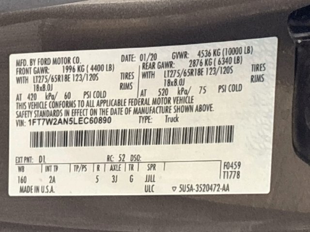 Used 2020 Ford F250 XLT w/ XLT Premium Package RWD image 34