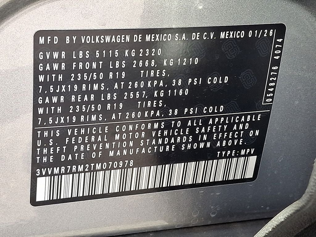 New 2026 Volkswagen Tiguan SE AWD/4WD image 18