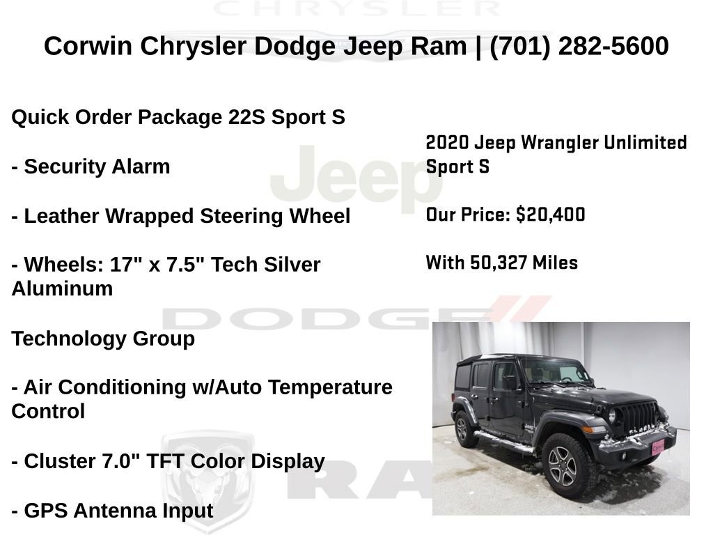 Used 2020 Jeep Wrangler Unlimited Sport S image 13