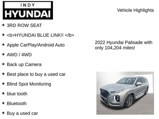 Used 2022 Hyundai Palisade Calligraphy AWD/4WD image 7