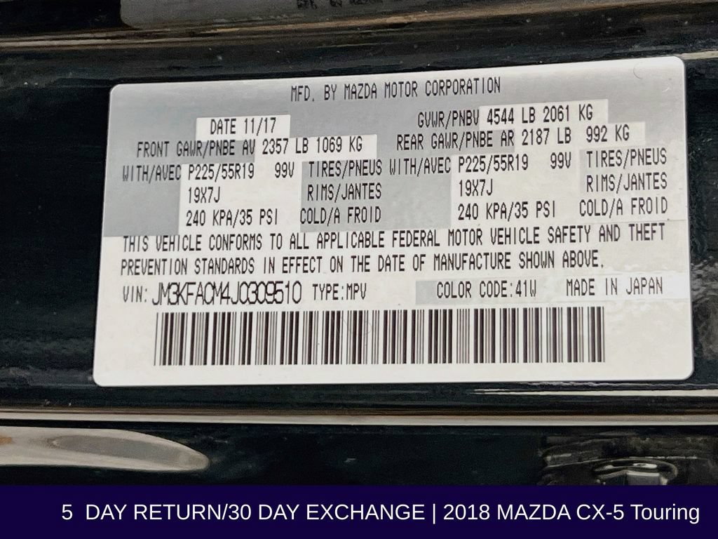 Used 2018 MAZDA CX-5 Touring FWD image 37