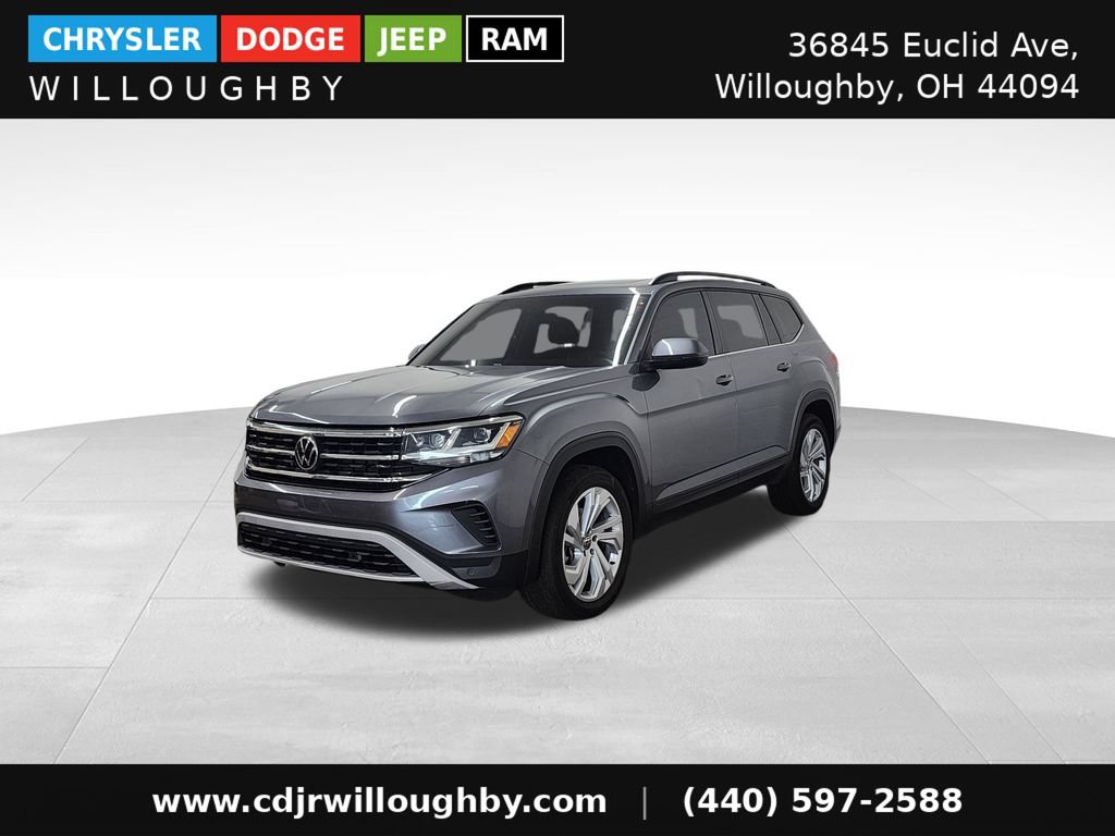 Used 2021 Volkswagen Atlas SE w/ Panoramic Sunroof Package AWD/4WD image 1