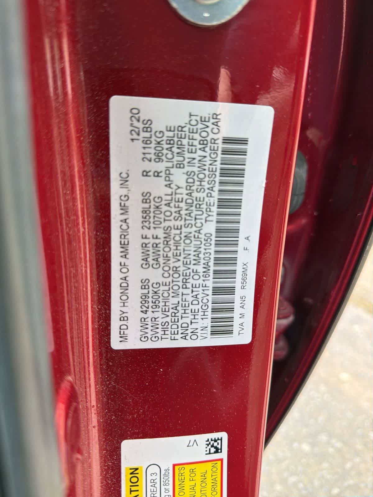 Used 2021 Honda Accord LX image 18