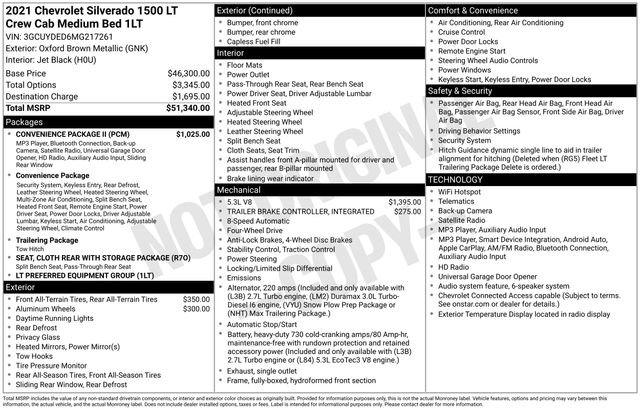 Used 2021 Chevrolet Silverado 1500 LT w/ Convenience Package II AWD/4WD image 2