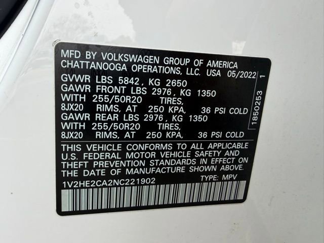 Used 2022 Volkswagen Atlas Cross Sport SE image 43