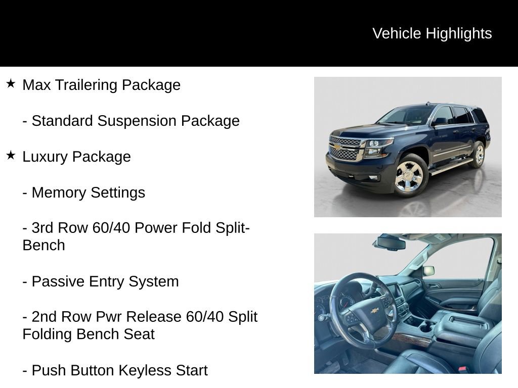 Used 2018 Chevrolet Tahoe LT w/ LT Signature Package AWD/4WD image 26