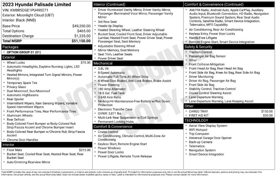 Used 2023 Hyundai Palisade Limited image 2