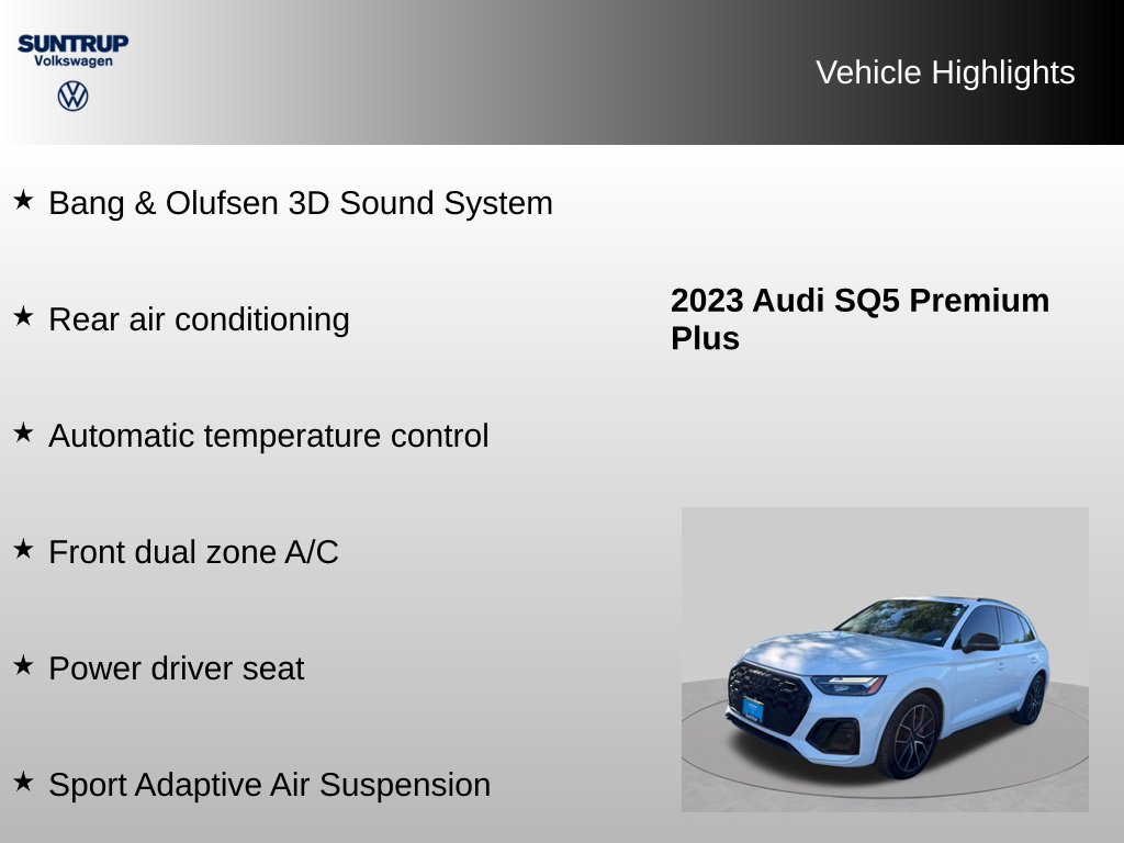 Used 2023 Audi SQ5 Premium Plus w/ Premium Plus Package AWD/4WD image 16