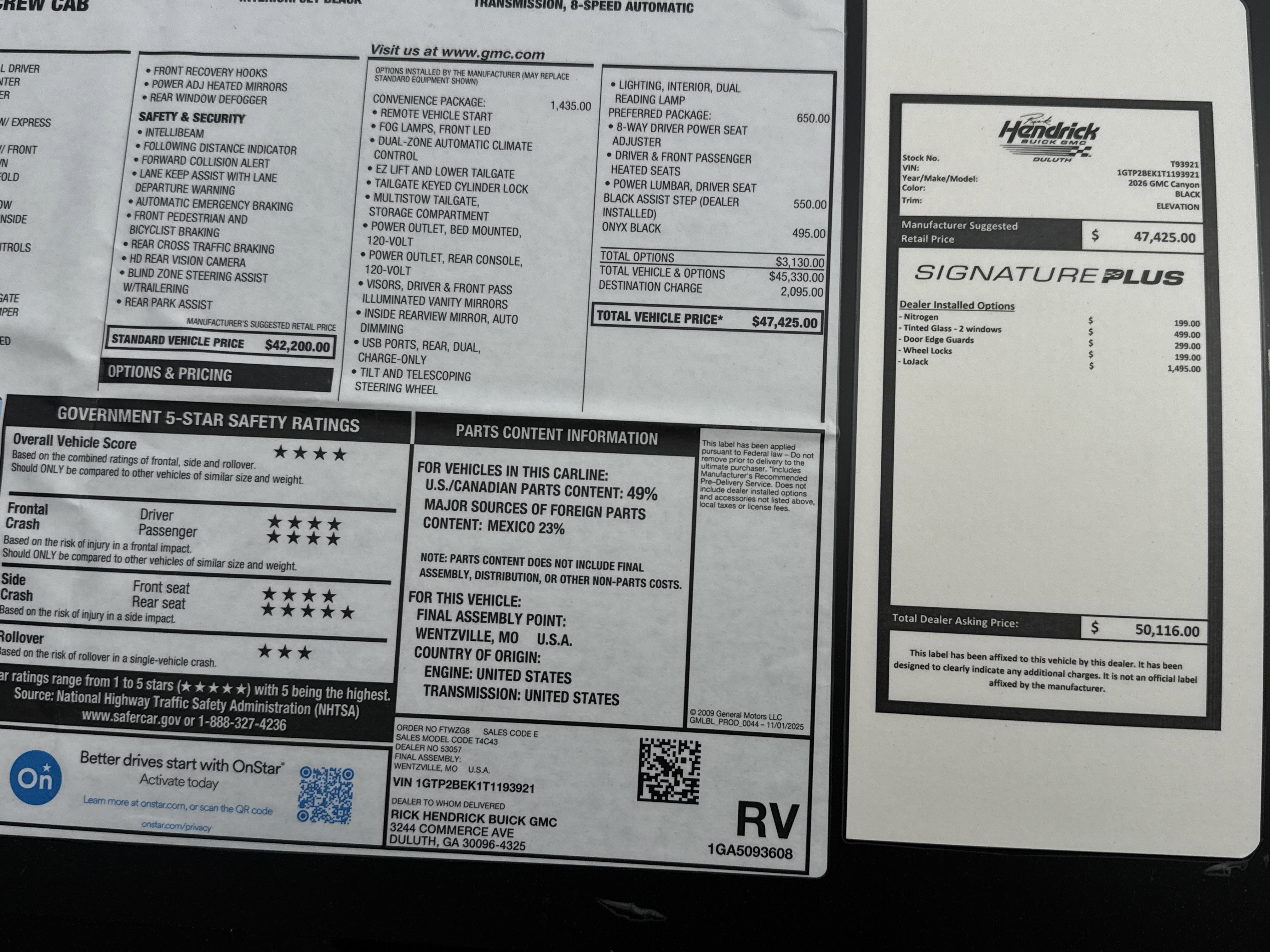 New 2026 GMC Canyon Elevation w/ Convenience Package image 34