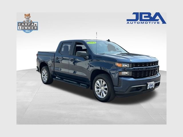 Certified 2021 Chevrolet Silverado 1500 Custom w/ LPO, Dark Essentials Package