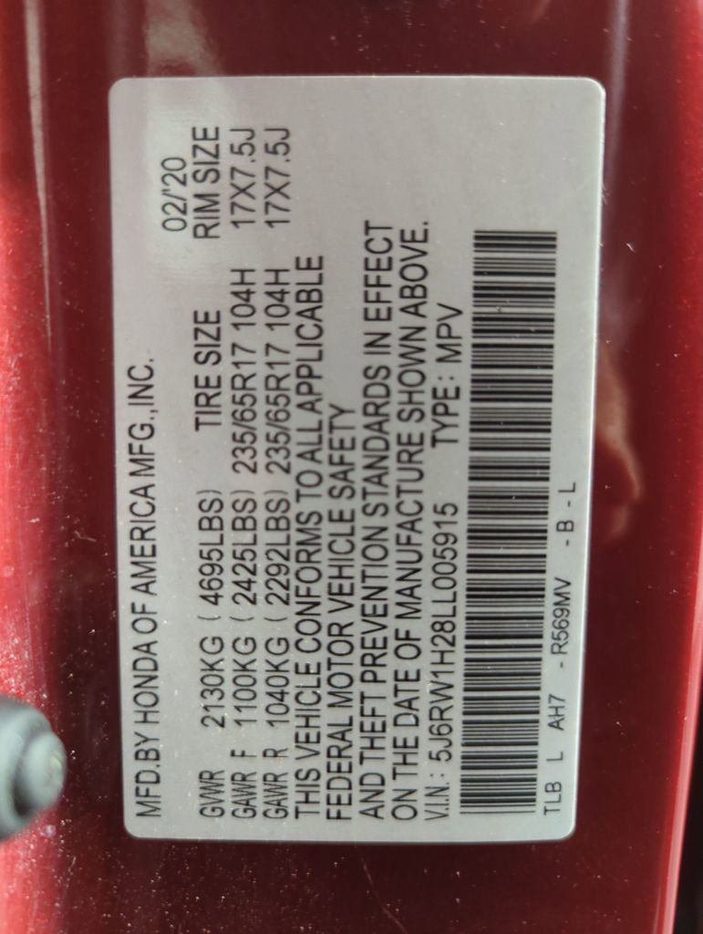 Certified 2020 Honda CR-V LX image 25