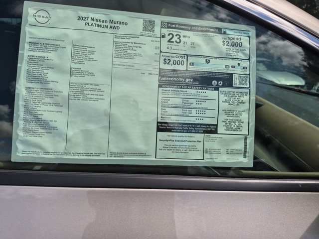 New 2027 Nissan Murano Platinum AWD/4WD image 16