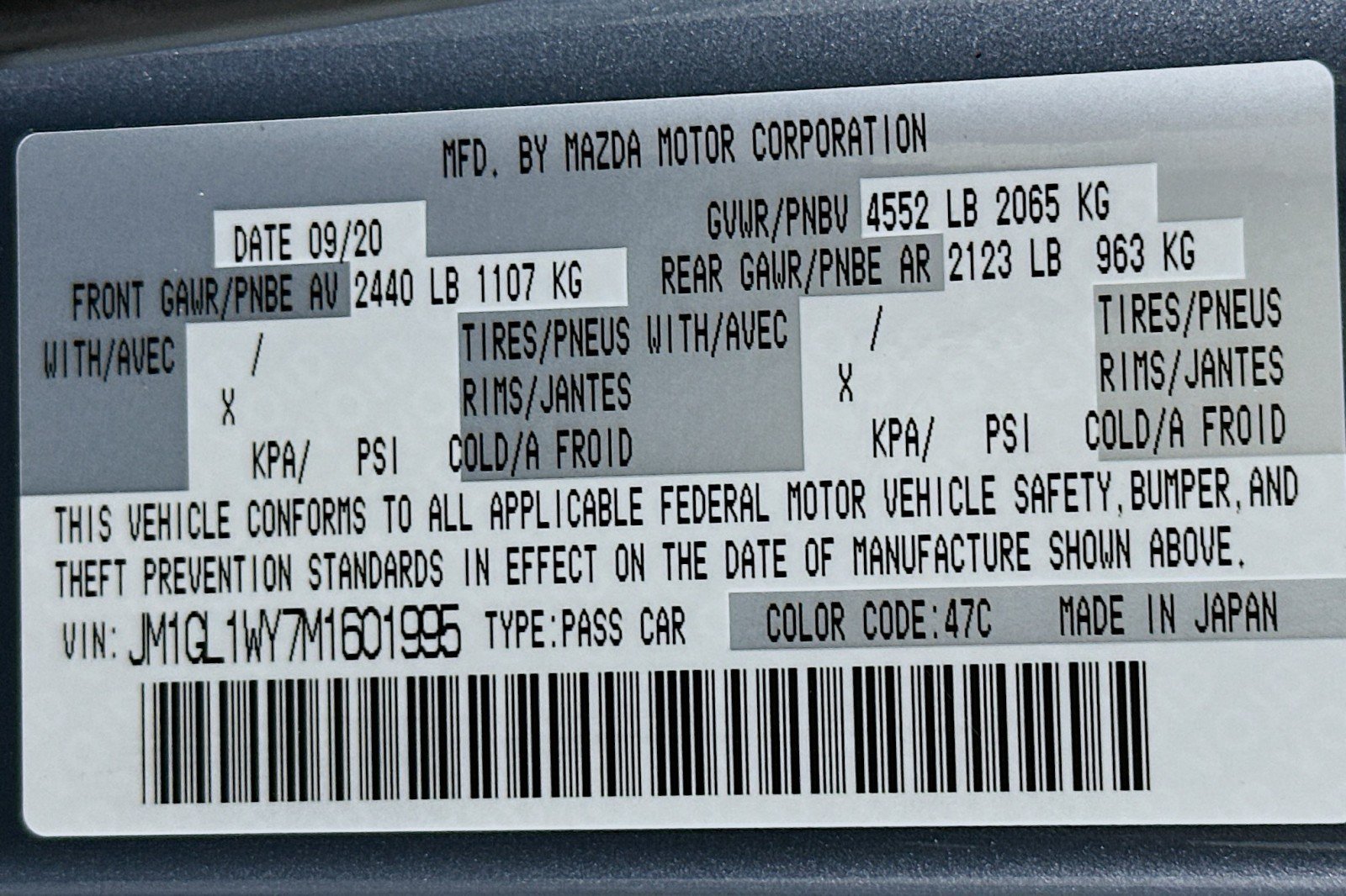 Used 2021 MAZDA MAZDA6 Carbon Edition FWD image 24