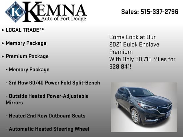 Used 2021 Buick Enclave Premium w/ Sun and Sites Package image 7