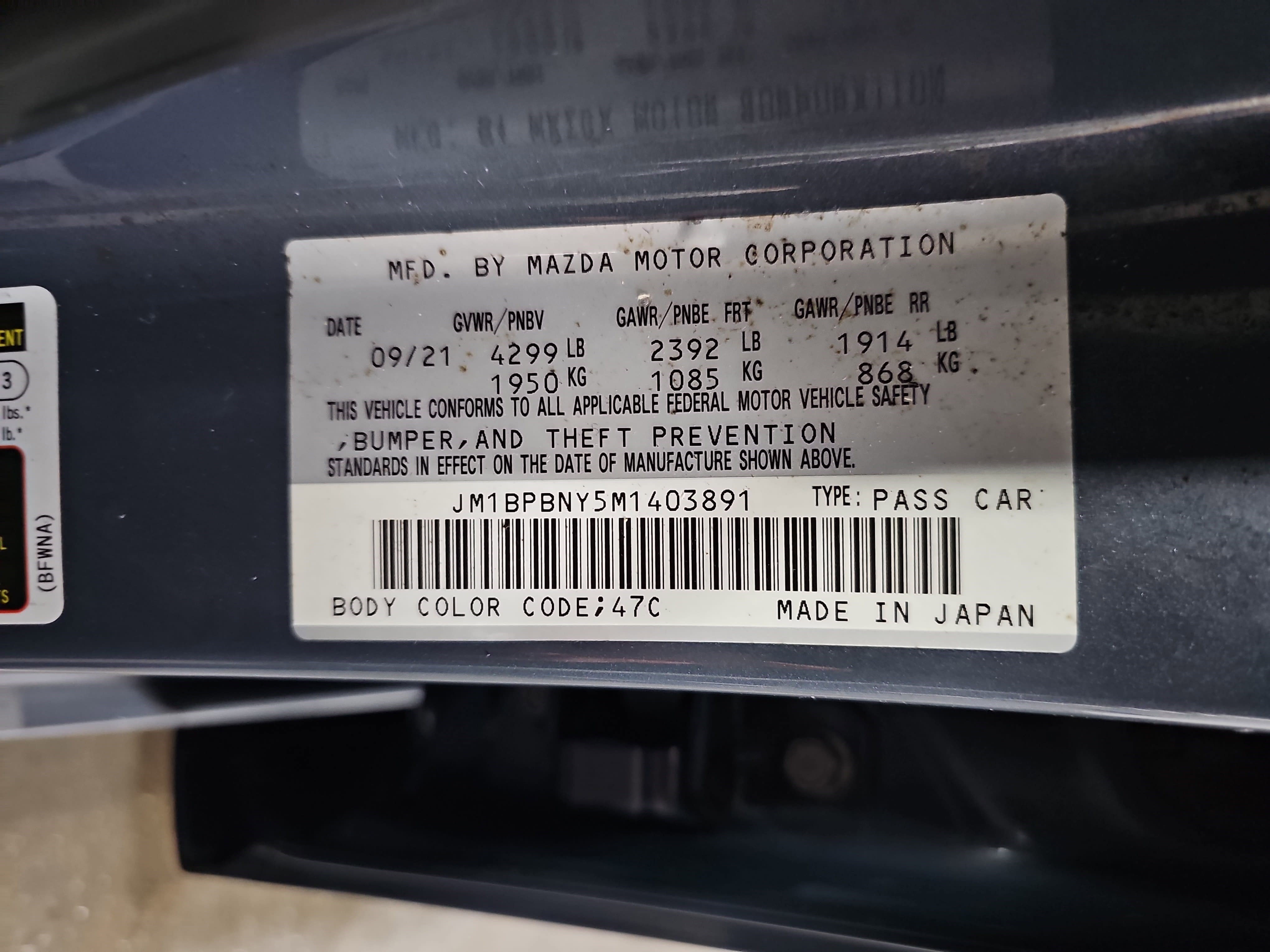 Used 2021 MAZDA MAZDA3 Hatchback w/Premium Plus Pkg image 38