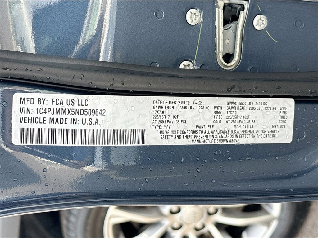 Used 2022 Jeep Cherokee Latitude Lux w/ Sun & Sound Group image 23