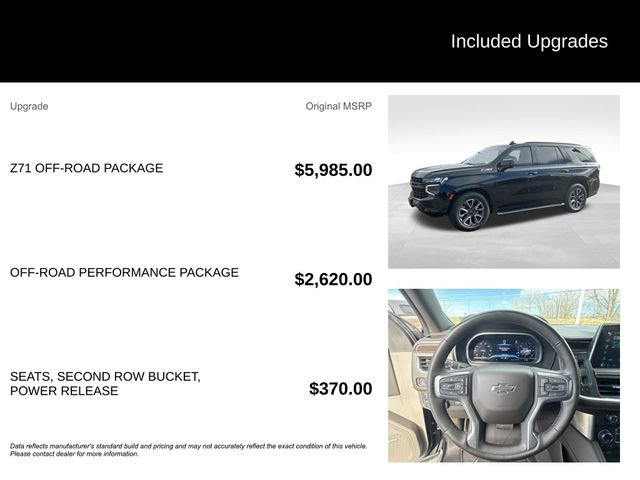 Certified 2023 Chevrolet Tahoe Z71 w/ Z71 Off-Road Package image 5