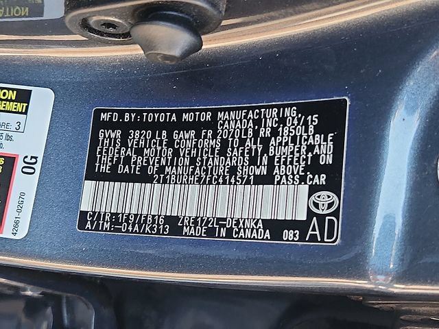 Used 2015 Toyota Corolla LE FWD image 26
