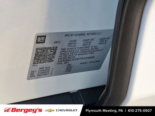 New 2026 Chevrolet Suburban LT w/ Comfort Package image 11