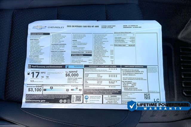 New 2025 Chevrolet Silverado 1500 W/T w/ WT Safety Package image 14