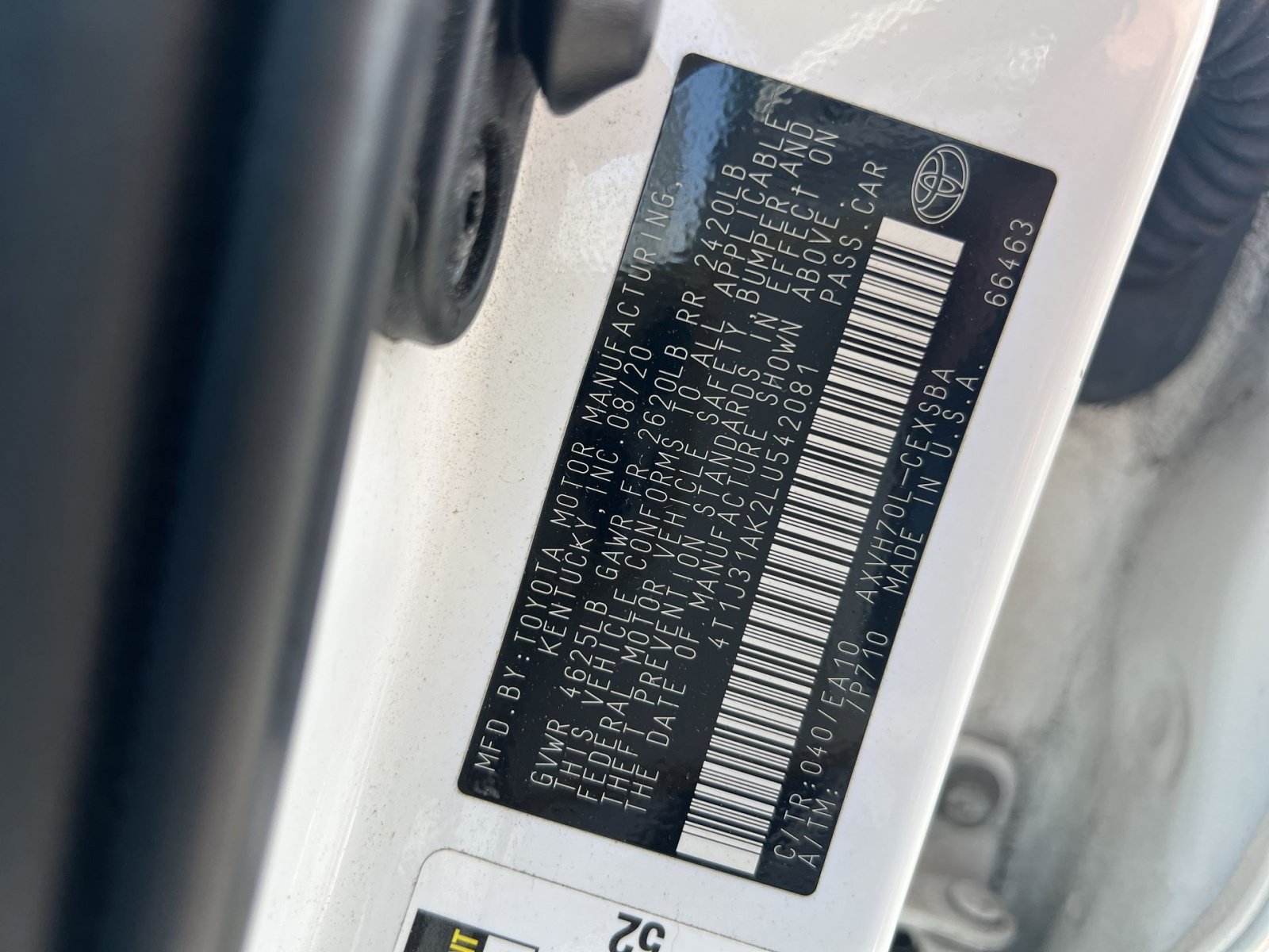 Used 2020 Toyota Camry SE w/ Sunroof Package FWD image 28