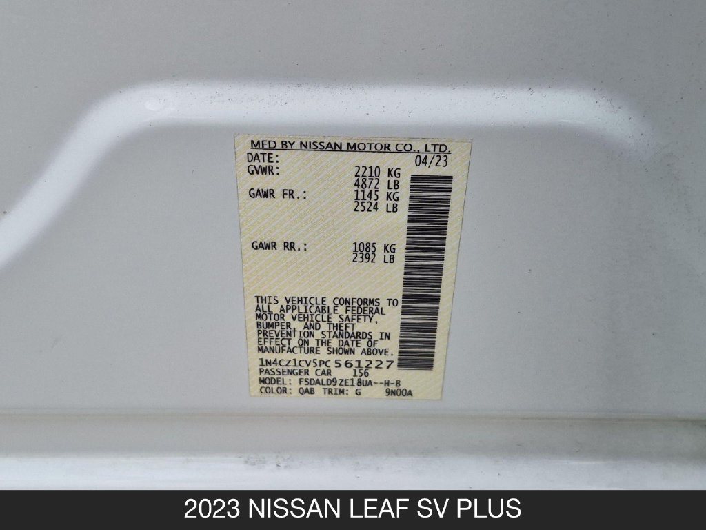 Certified 2023 Nissan Leaf SV Plus FWD image 25