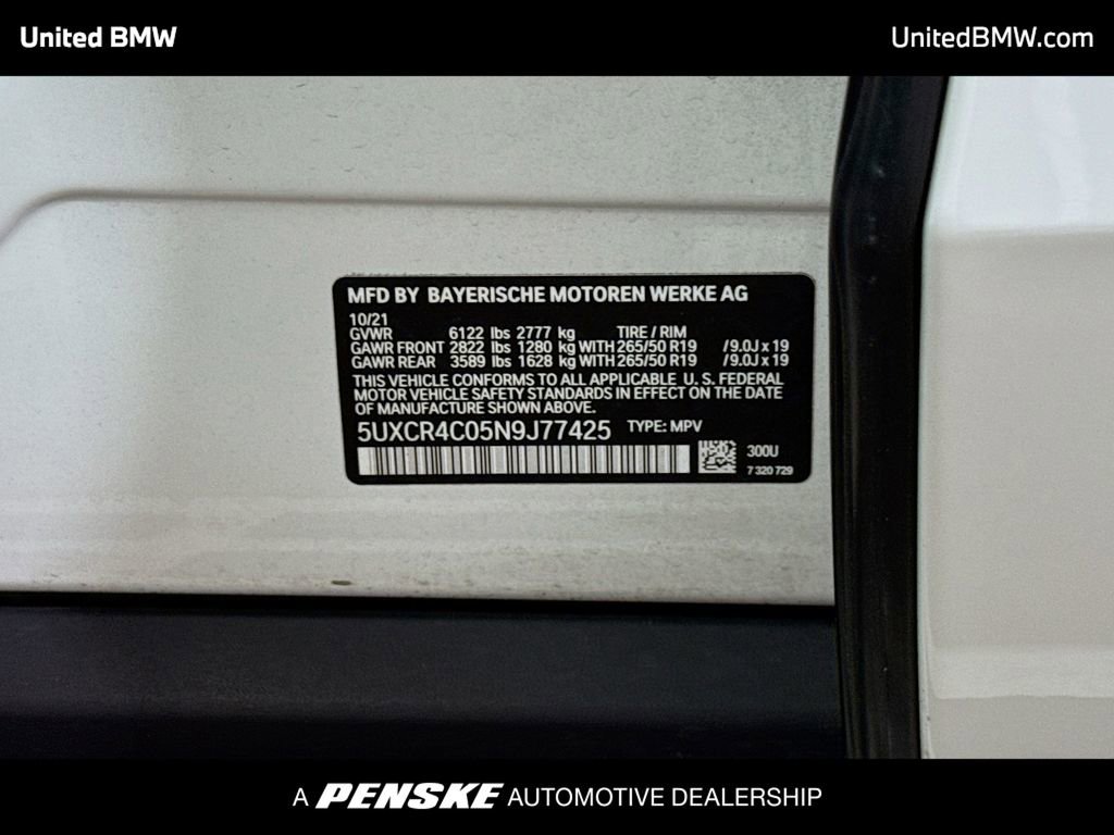 Used 2022 BMW X5 sDrive40i w/ Parking Assistance Package image 15