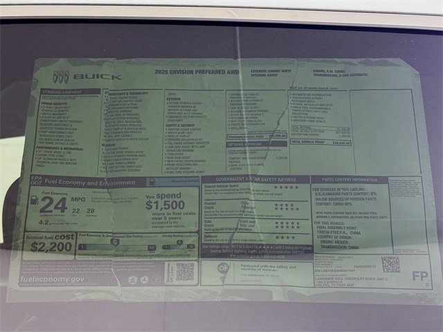 New 2025 Buick Envision Preferred image 20