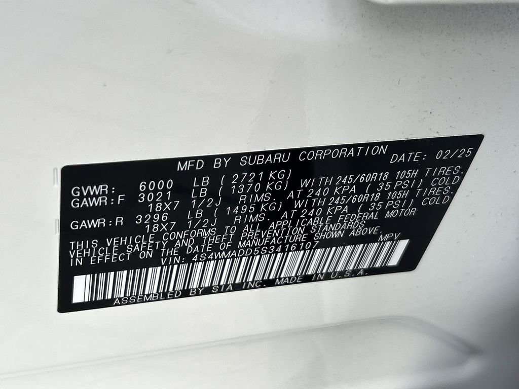 Certified 2025 Subaru Ascent Premium w/ Premium Package image 34