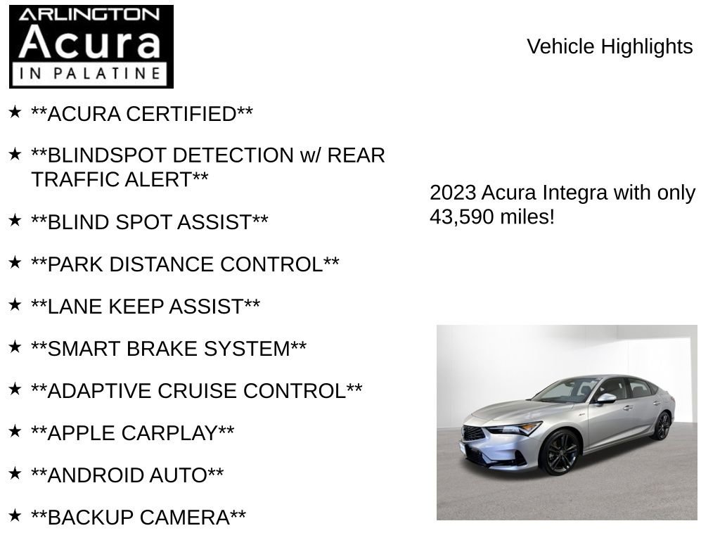 Certified 2023 Acura Integra A-Spec image 7